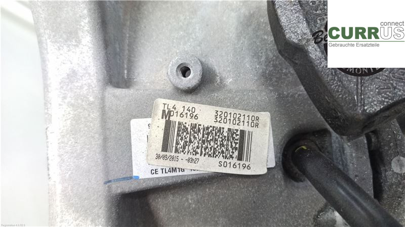 NISSAN QASHQAI  14-17 Gearkasse 6 gear 3201001Q9F MR16DDT