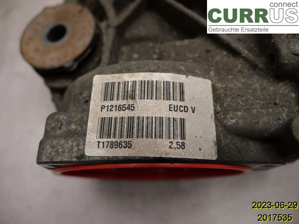 VOLVO XC70  14-16 Differential 36012670 D5244T15