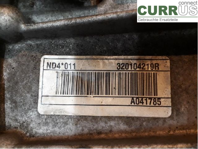 RENAULT MEGANE III 09-15 Gearbox (6-speed) 320104219R R9M-402