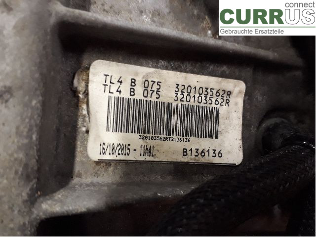 DACIA DUSTER  10-17 Gearbox (6-speed) 8201729751 K9K-856