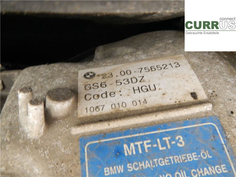 BMW 3 E90/91 SED/TOU 05-12 Gearbox (6-speed) 23007571420 325d