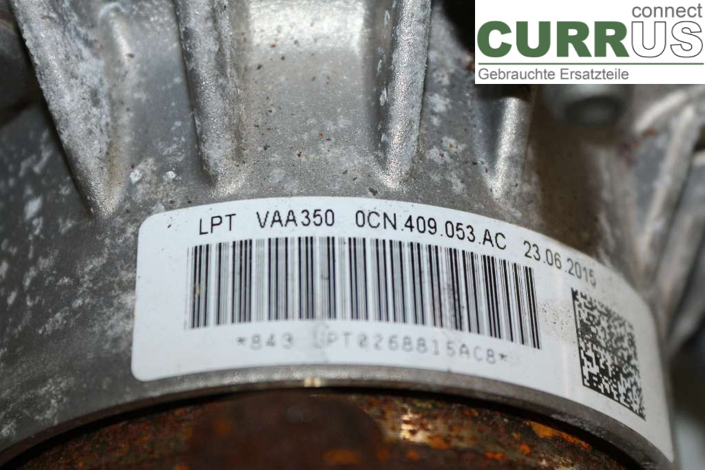 SKODA OCTAVIA  13-20 Distributionsgearkasse 0CN409053AC 2.0TDI R4 150HK