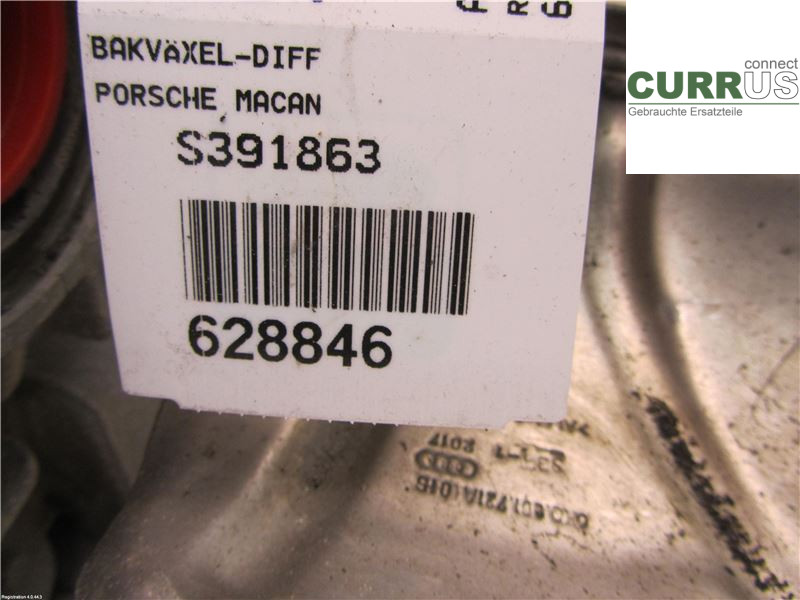PORSCHE MACAN 14- Differential 95B525010K 2,0 CYPA 