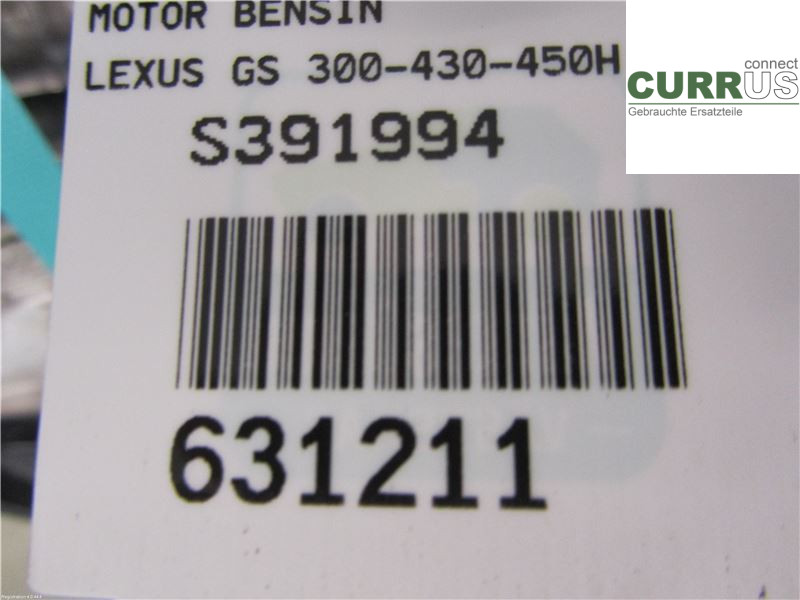 LEXUS GS 300/430/450H 05-12 Motor 1900031384 