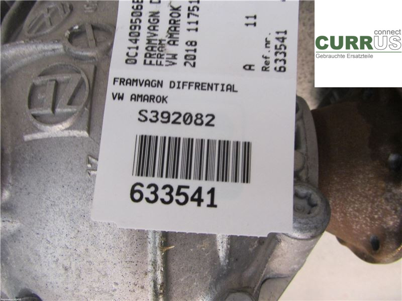 VW AMAROK  10-22 Differential 0C1409506B 3.0 DDXB