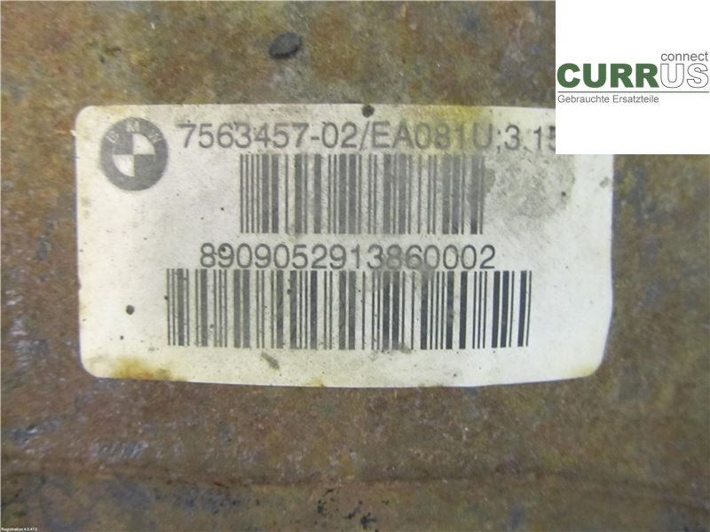 BMW 5 E60/61 Sed/Tou 02-10 Differential 33107563458 HECK