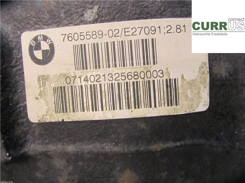 BMW 3 F30/F31/F80    12-19 Différentiel 33108485724 2.0 N47D20O