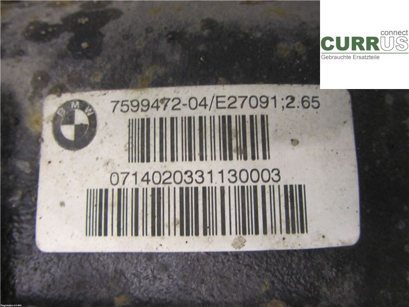 BMW 1 F20/F21   11-19 Dyferencjał 33107599472 2.0 N47D20C