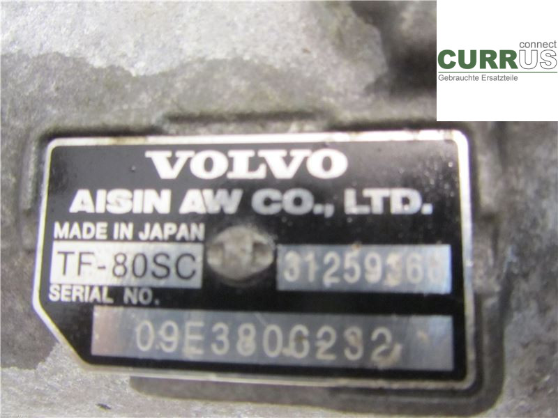VOLVO V70      08-13 Gearbox (Automatic) 36050882 2,4 D5244T14