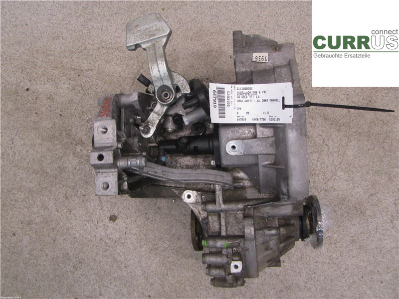 VW GOLF / E-GOLF VII   13-20 Gearbox (6-speed) 02S300051HX 1,6L DBKA