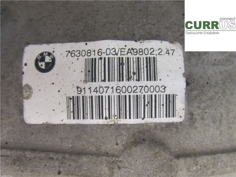 BMW F10/F11/F18  09-17 Differential 33107630817 3,0L N57-D30A