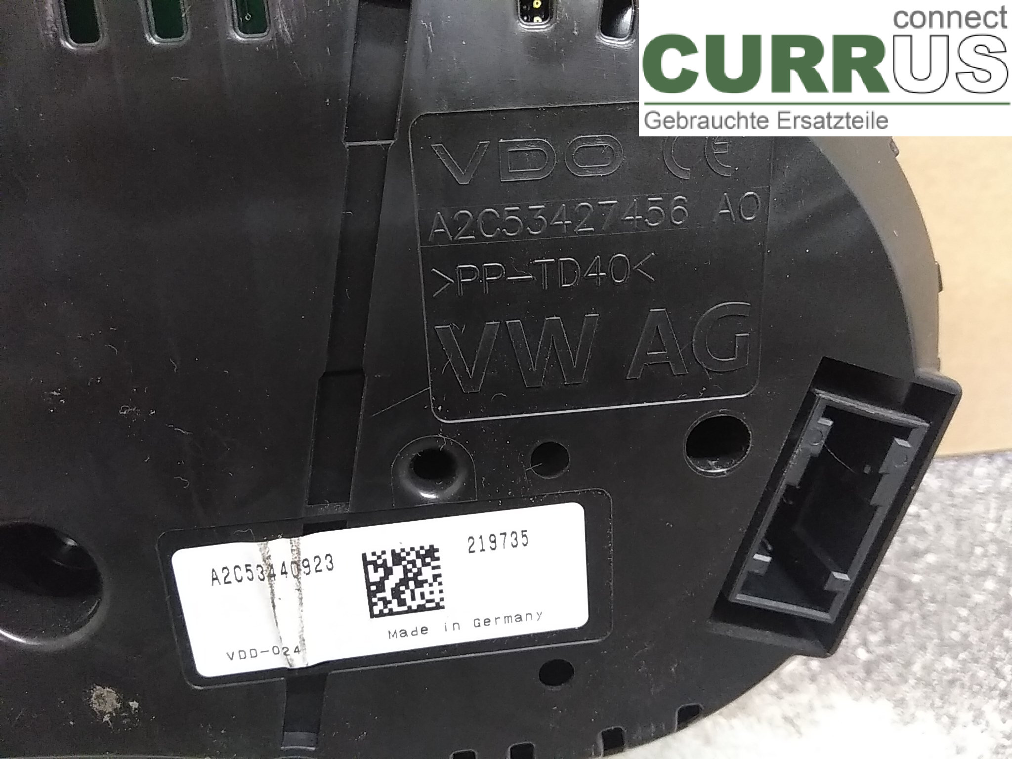  Instrument cluster / comb 8V0920870B 1.6TDI