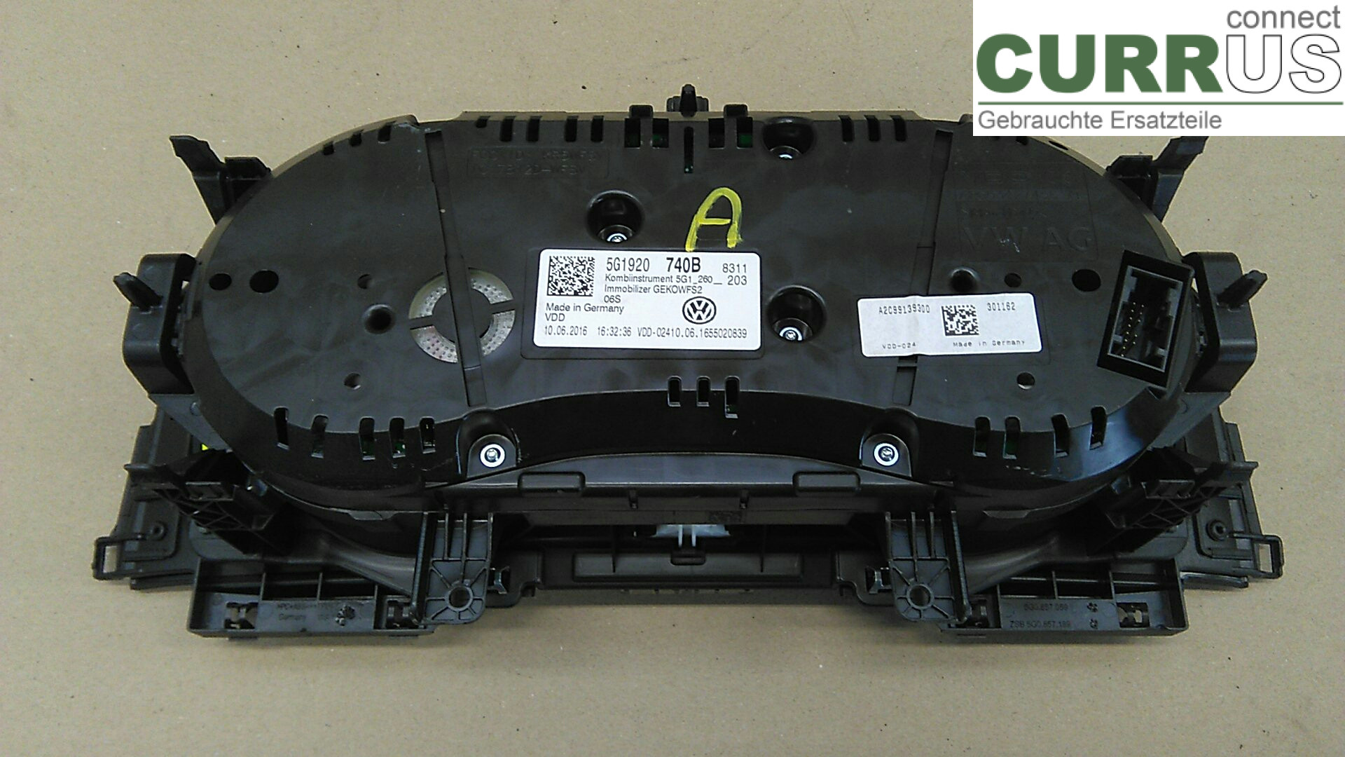  Instrument cluster / comb 5G1920740B 1.4TSI