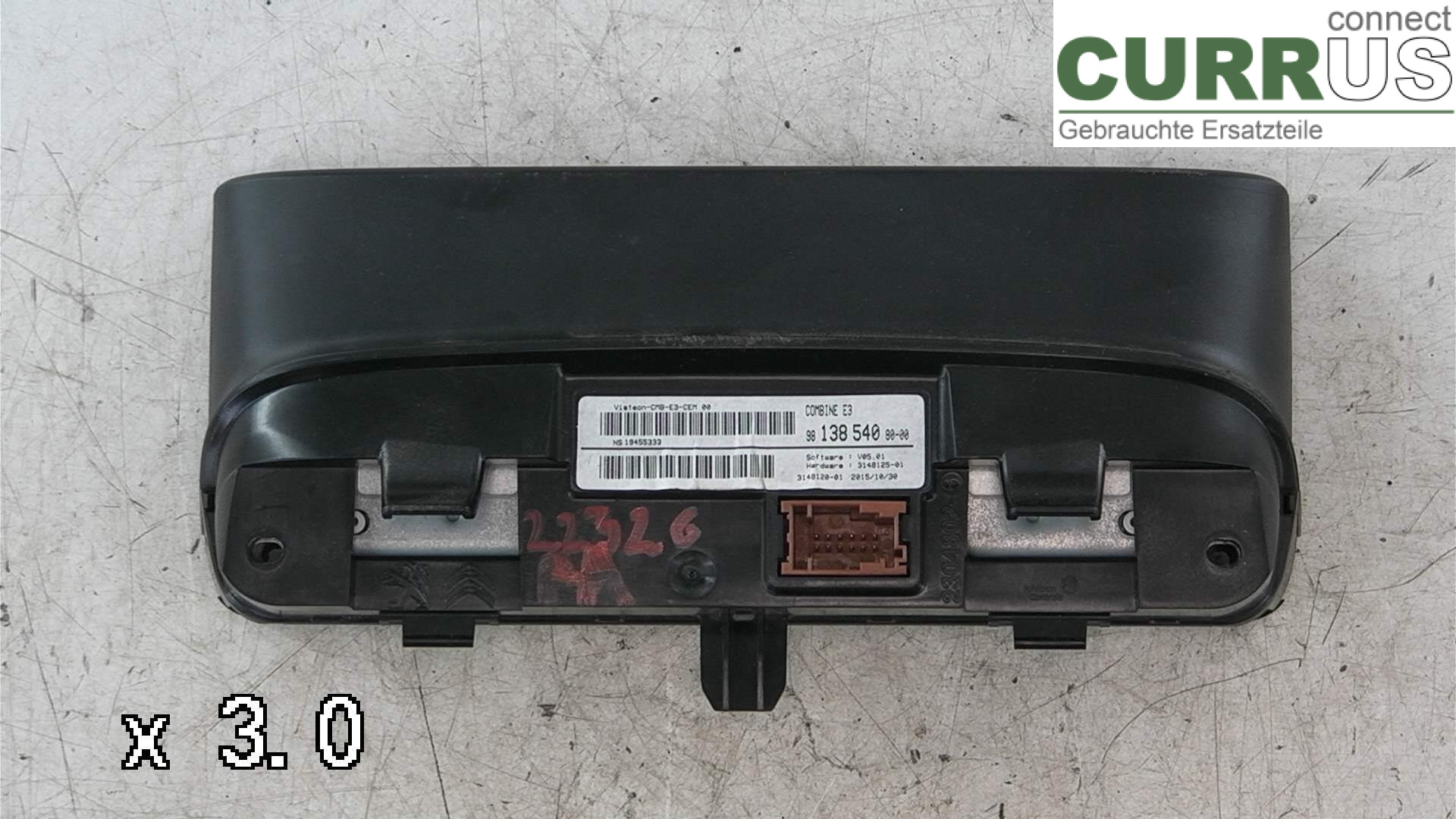  Bloc instruments / combiné 9813854080 1.6HDI