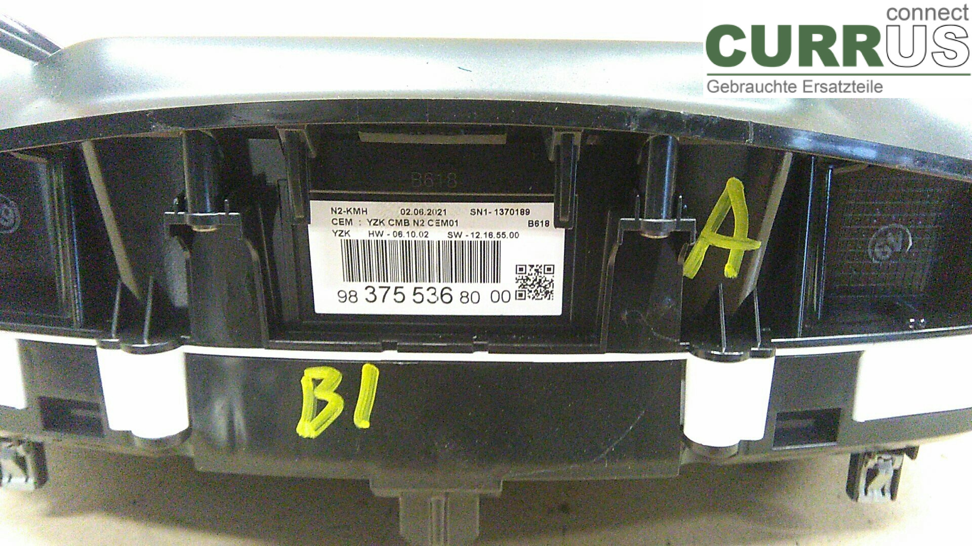  Instrument cluster / comb 9837553680 1.2EDC4