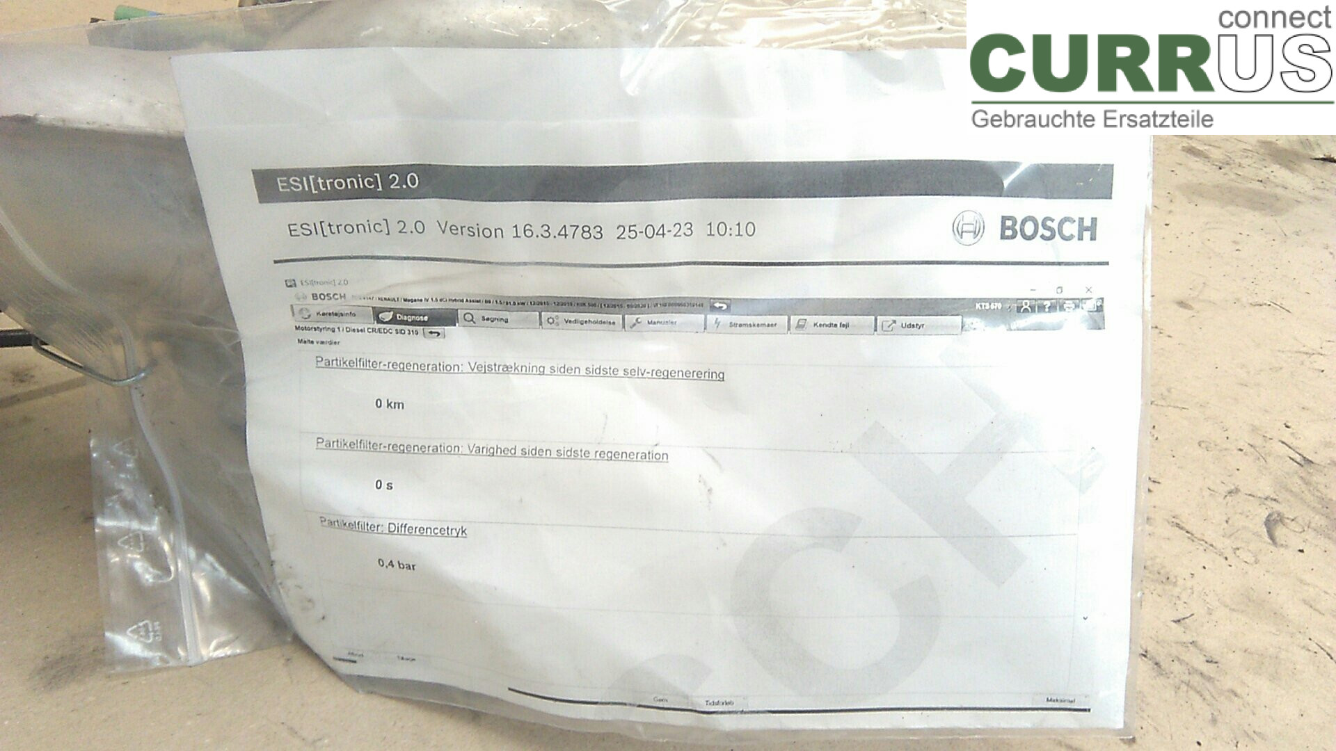  Partikelfilter 208A07274R 1.5DCI