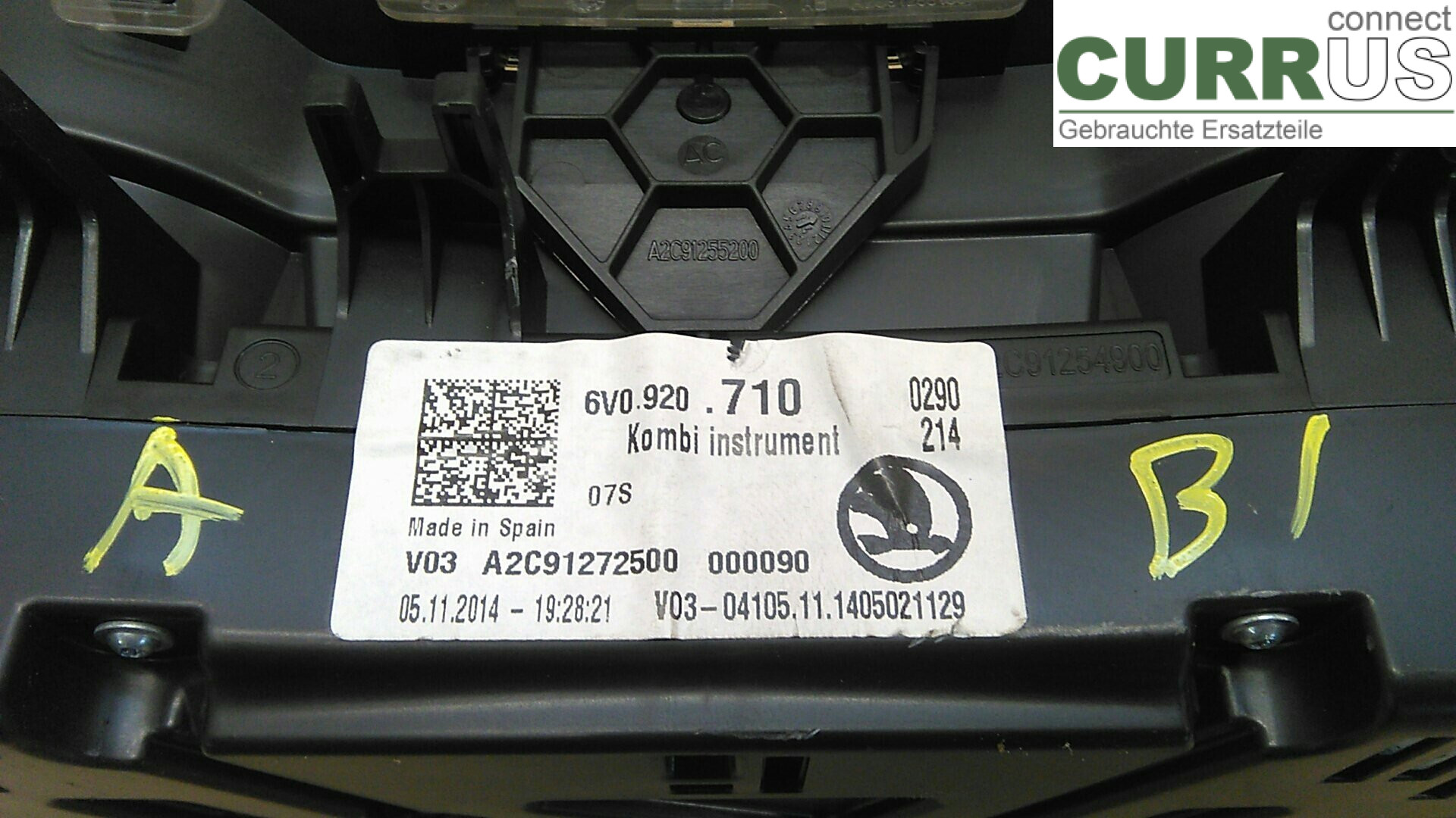  Zestaw wskaźników / liczników 6V0920710 1.0EDC4