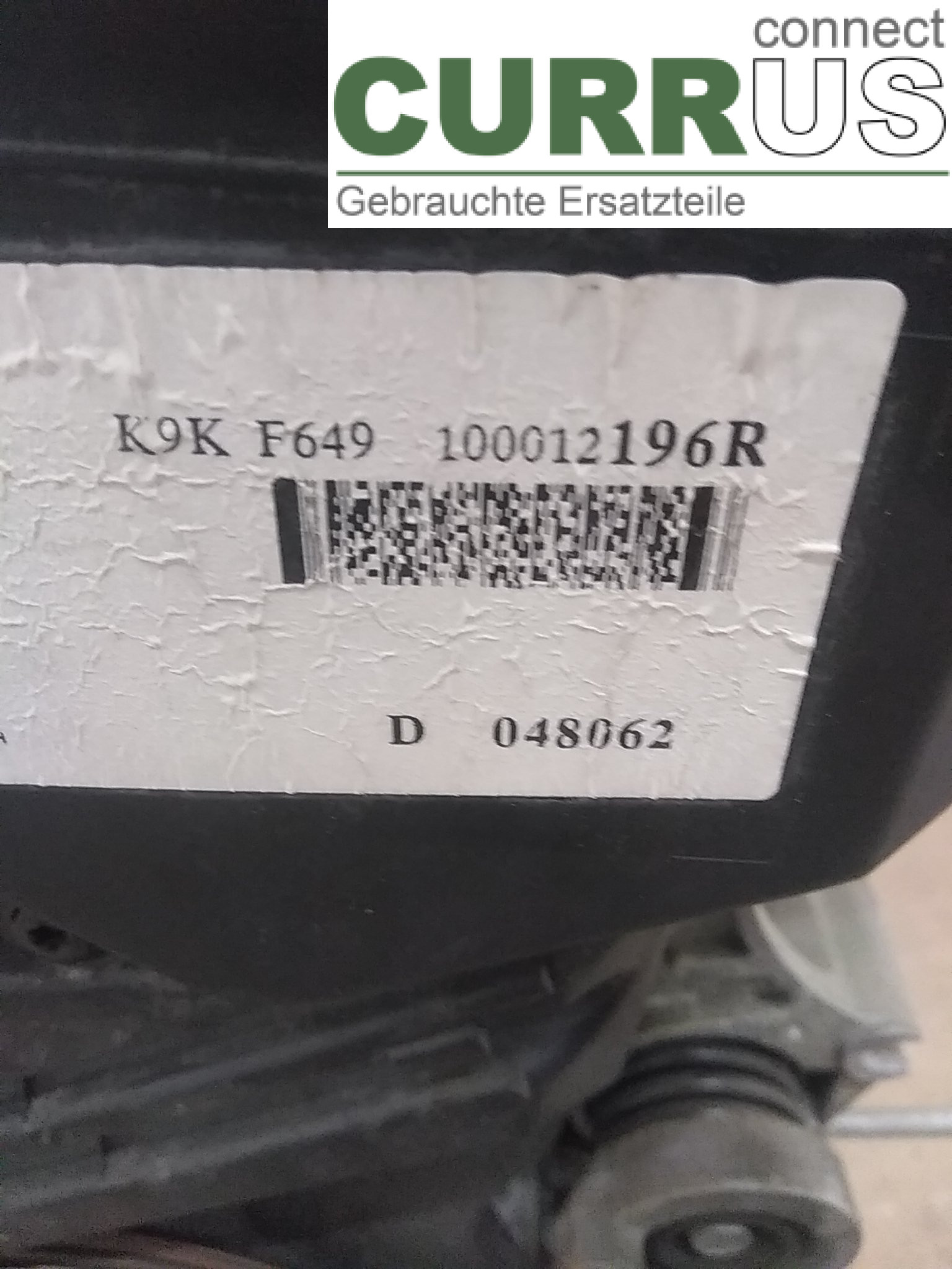  Engine K9K649 1.5DCI