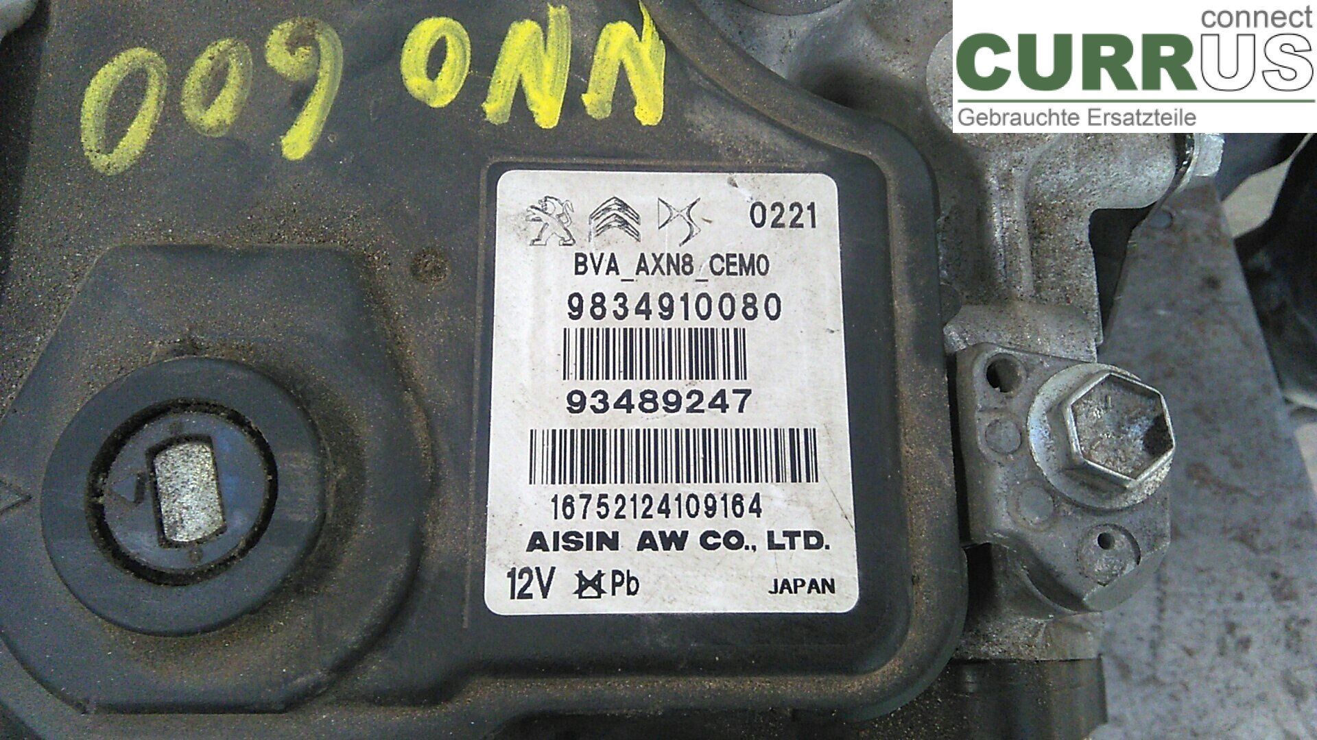  Gearbox (Automatic) 9838183480 BEMÆRK  1.2TEDC
