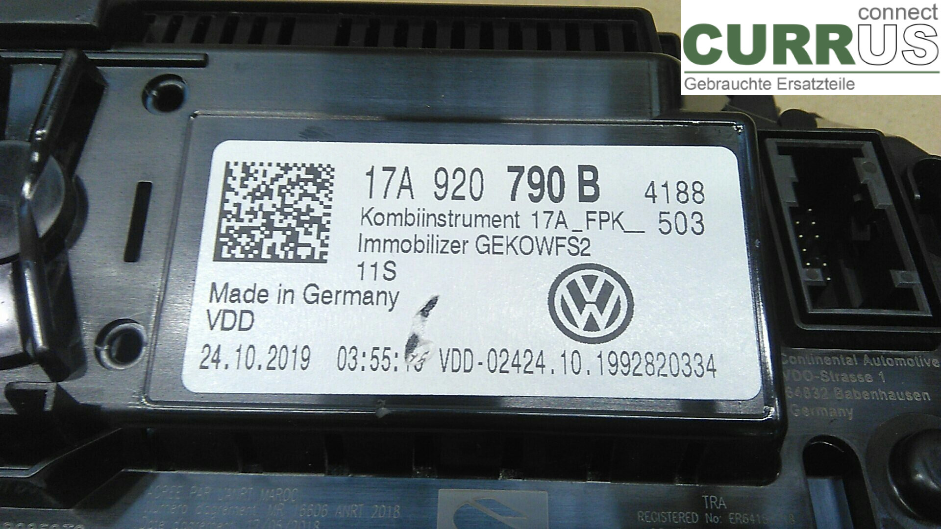  Instrument cluster / comb 17A920790B 1.5TSI