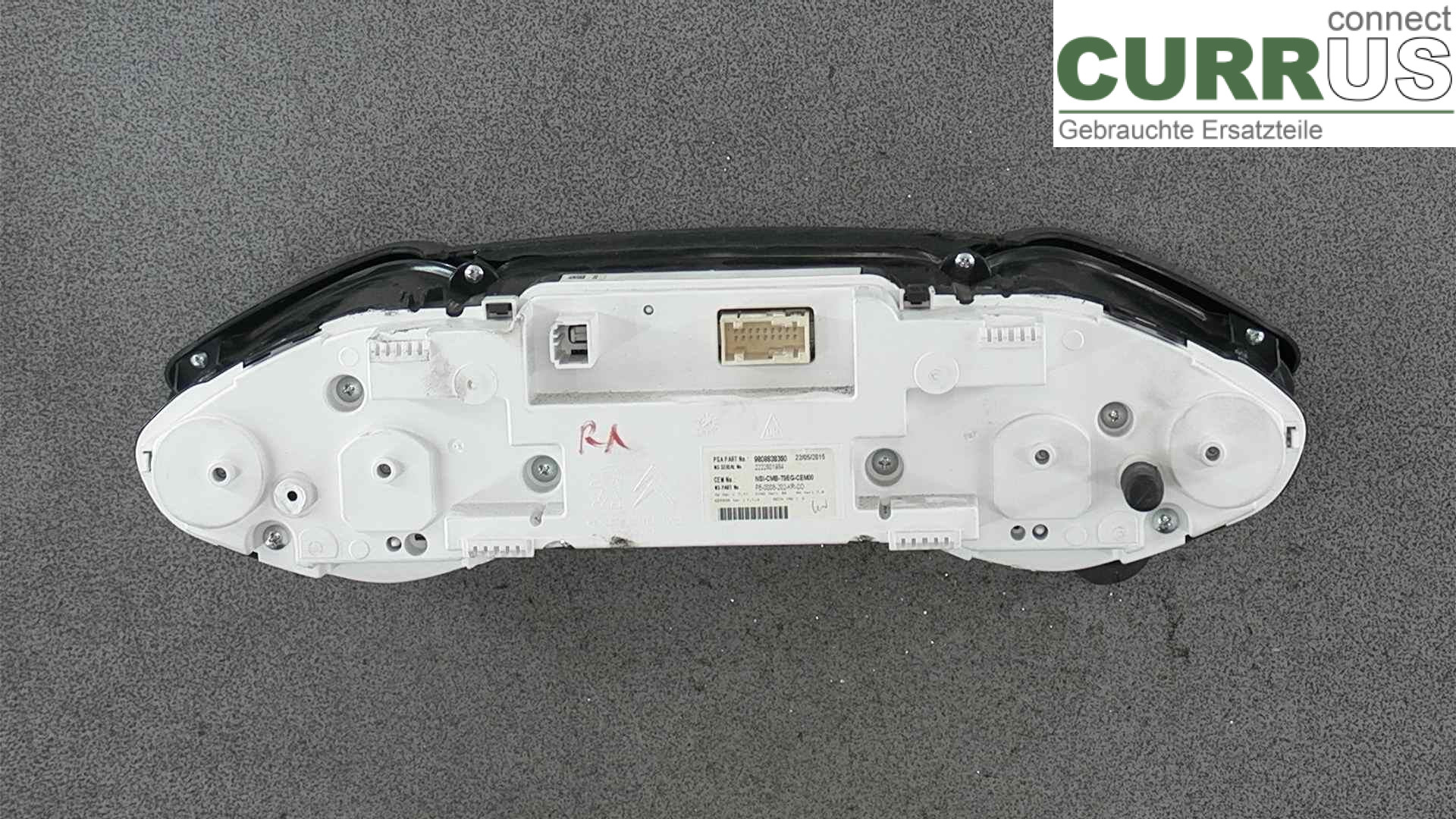  Bloc instruments / combiné 9809838380 1.6HDI