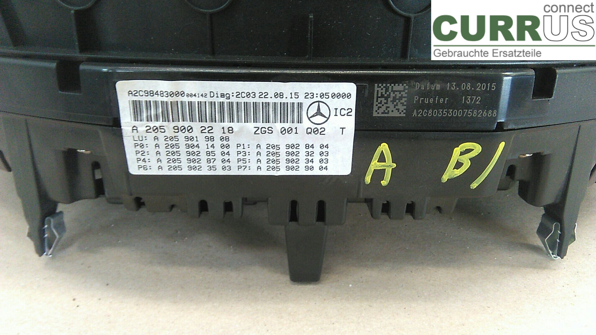  Instrument cluster / comb A2059002218 2.1CDI4