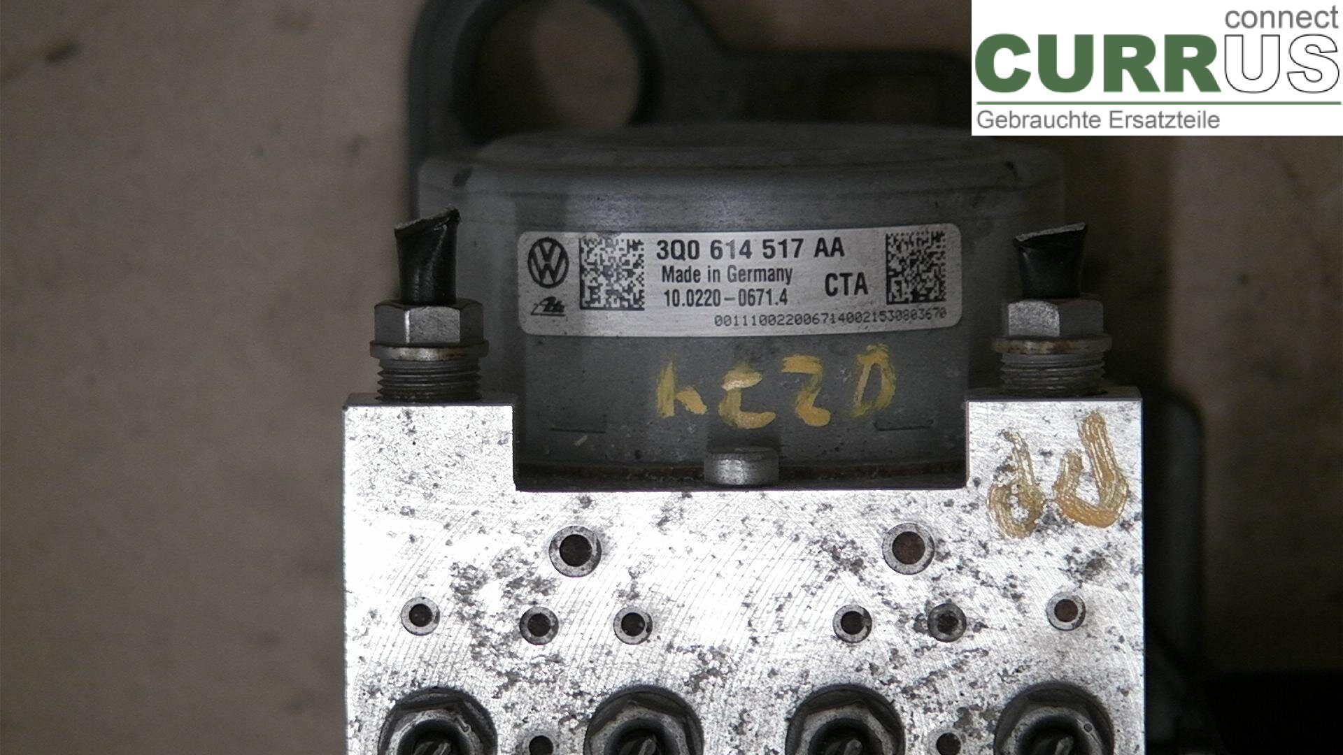  ABS hydraulisk enhed 3Q0614517AA 1.6TDI