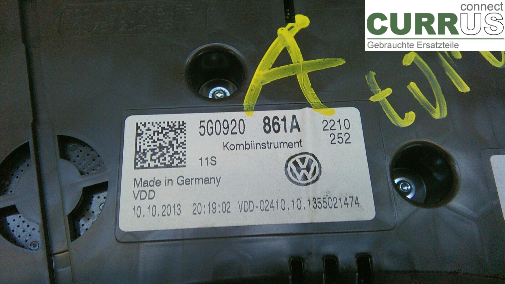  Instrument cluster / comb 5G0920861A 1.6CRDI