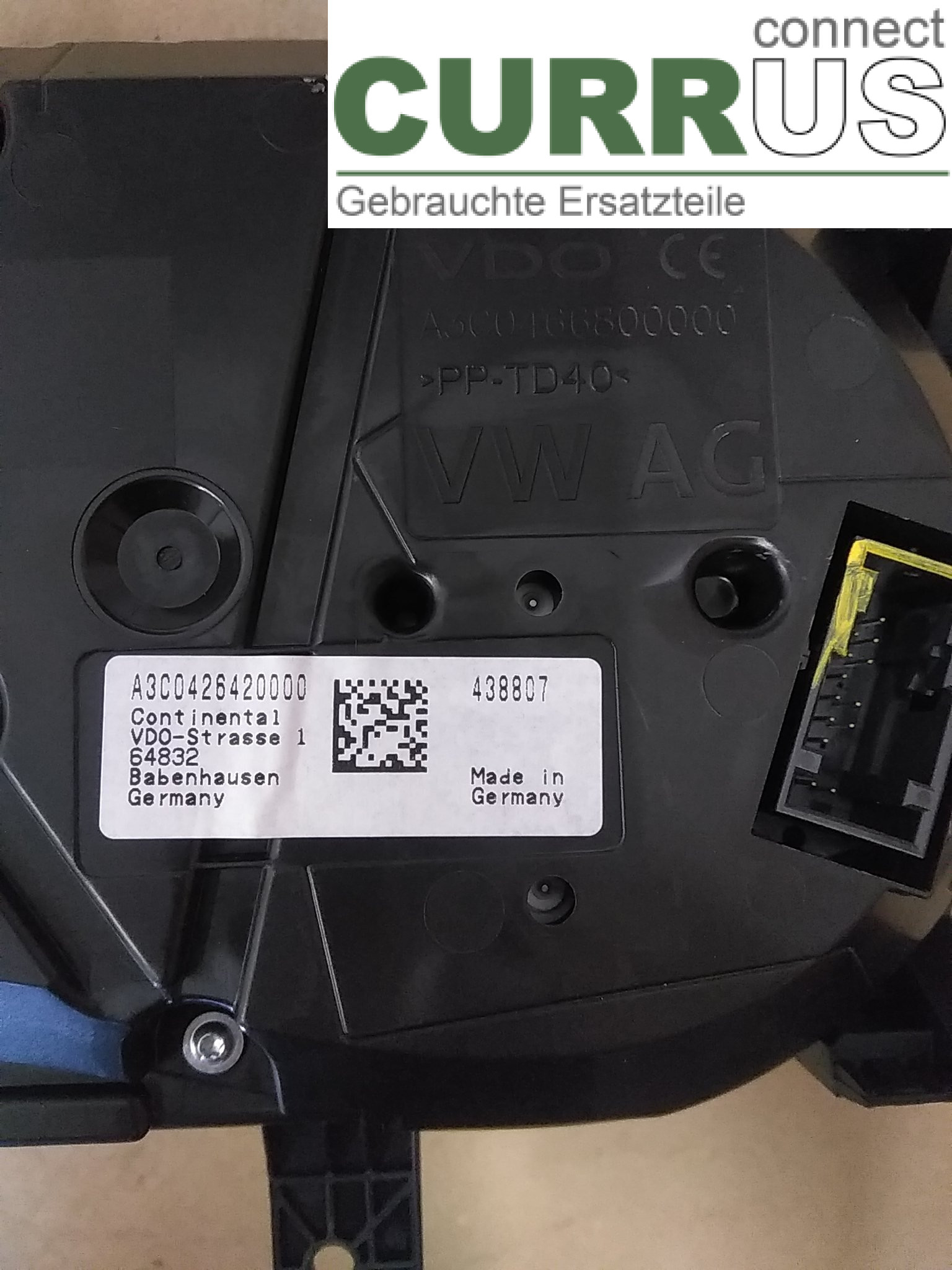  Instrument cluster / comb 3G0920751G 2.0TDI