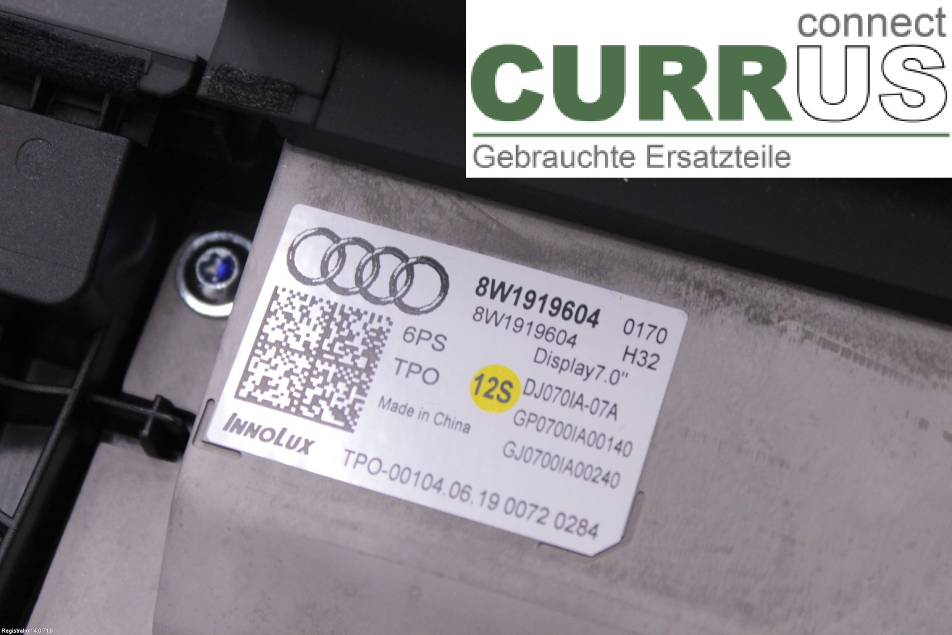 AUDI A4/S4  B9 16-19 Monitor 8W1919604 DETA