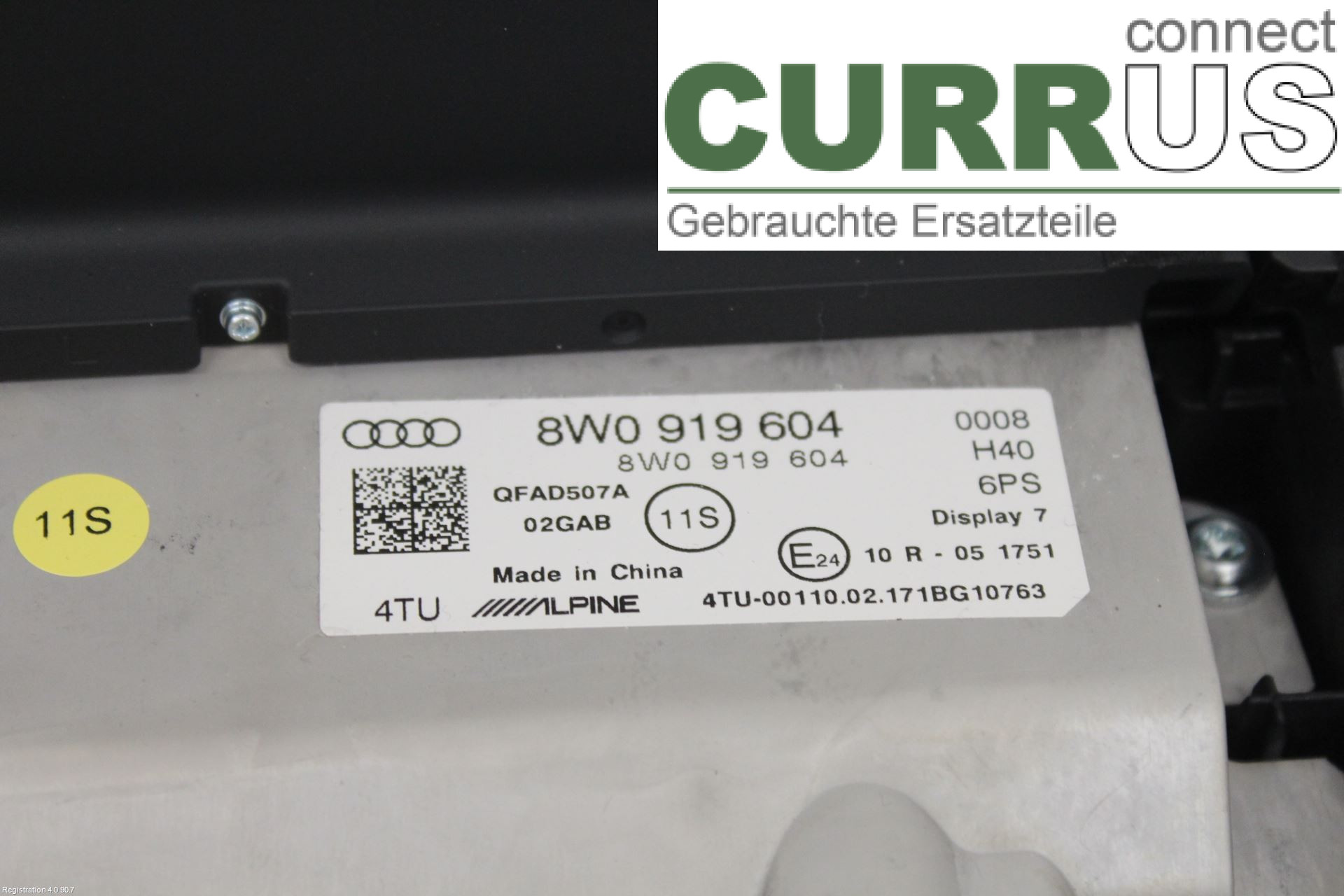 AUDI A4/S4  B9 16-19 Monitor 8W0919604A DETA