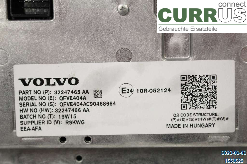 VOLVO V90 17- Monitor 36010459 D3 2,0