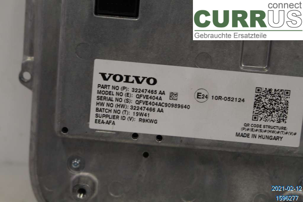 VOLVO V60 19- Monitor 36010459 D3 2,0