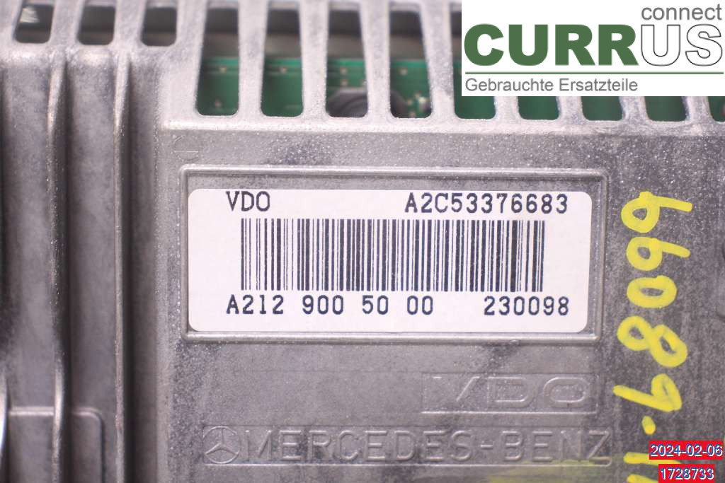 MB E-KLASS (W212) 09-16 Monitor A212900902280 350 CDI