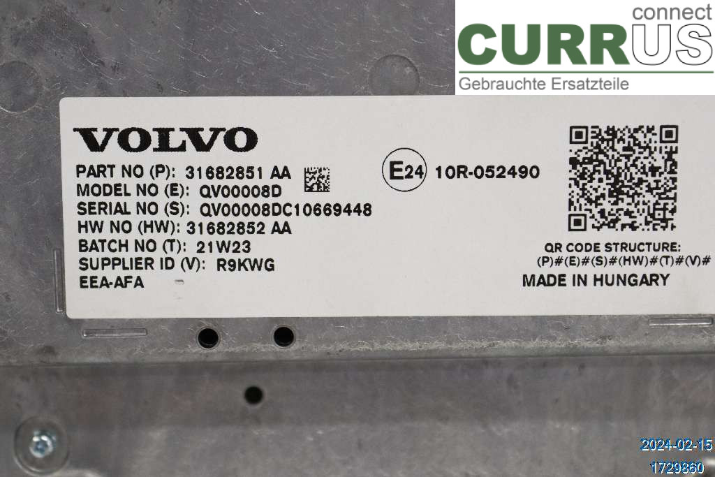 VOLVO V90  17- Monitor 36010873 2,0  D420T8