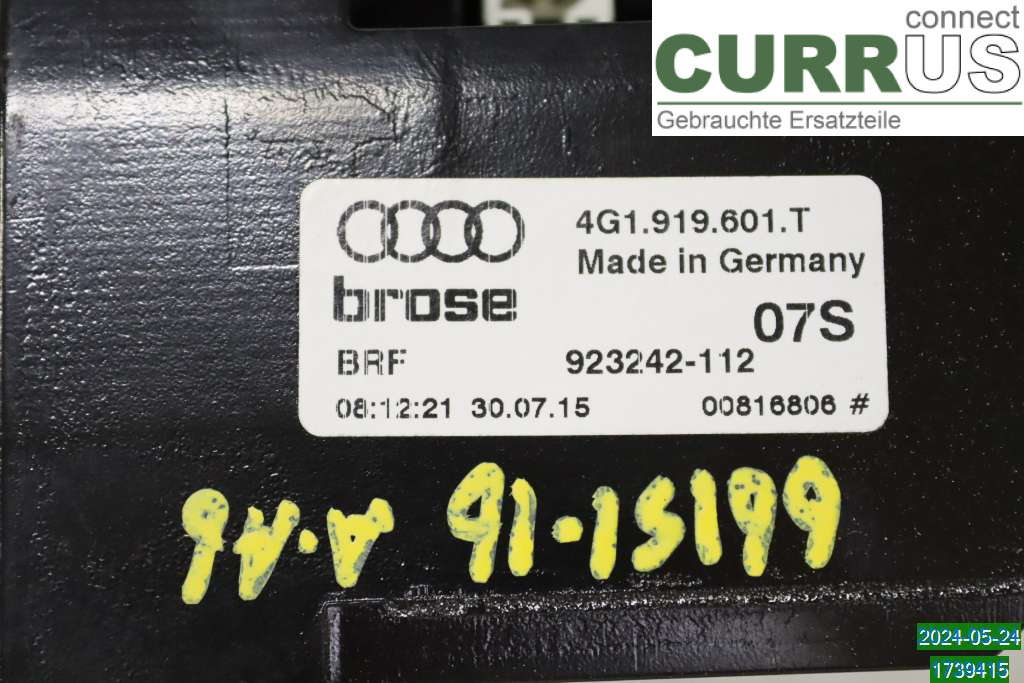 AUDI A6 ALLROAD 4G  12-18 Monitor 4G0919607J 3.0 TDI