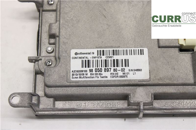 CITROEN C4 PICASSO   14-18 Overvågning 98 127 205 80 9HP