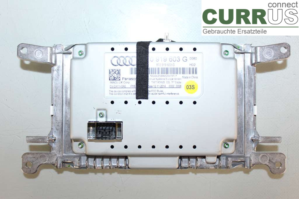 AUDI ALLROAD    09-16 Monitor 8T0057603F 2,0TDI R4 190HK