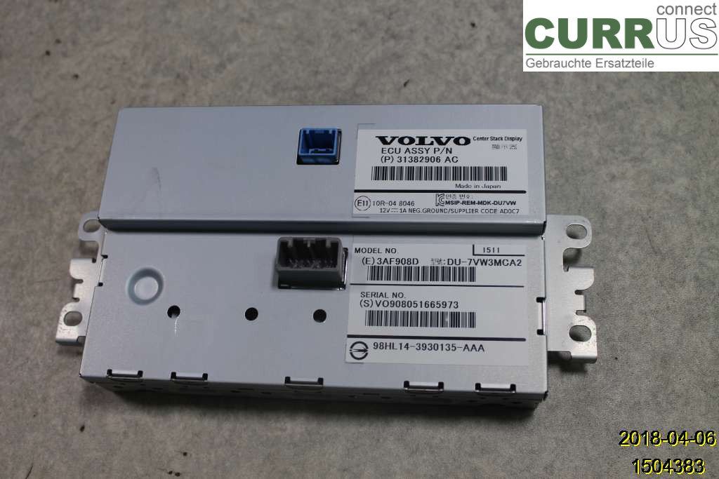 VOLVO V70    14-16 Monitor 36011464 D4204T5