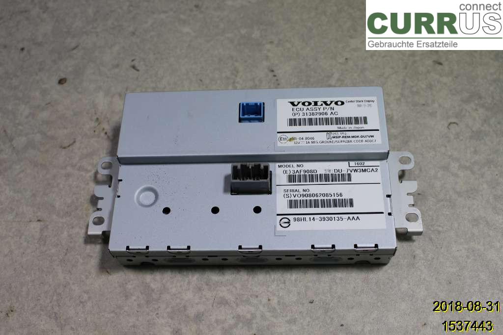 VOLVO XC70  14-16 Monitor 36011464 D5244T12