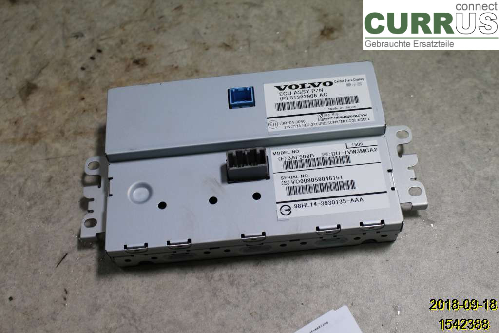 VOLVO V40  CROSS COUNTRY 13-19 Monitor 36011464 B4204T21