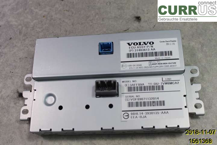 VOLVO V40  12-19 Monitor 36011464 D4204 T9