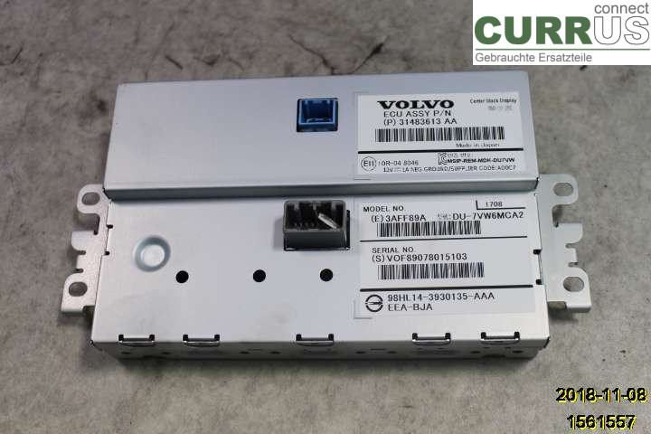 VOLVO V40  CROSS COUNTRY 13-19 Monitor 36011464 B4204T21