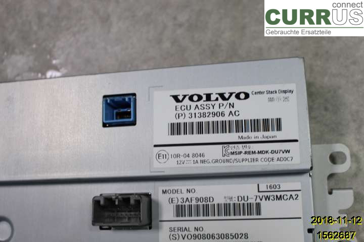 VOLVO V40  12-19 Monitor 36011464 D4204T9