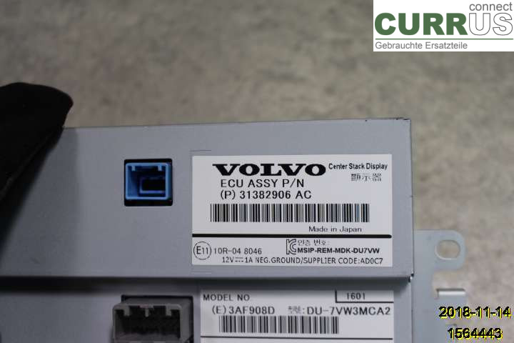 VOLVO V40  12-19 Monitor 36011464 D4204T9