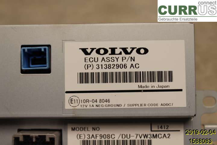 VOLVO V70 14-16 Monitor 36011464 D4204T5