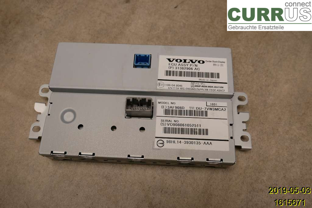 VOLVO V70 14-16 Monitor 36011464 D4204T9