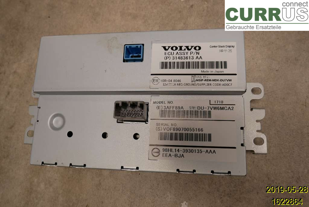 VOLVO V40  12-19 Monitor 36011464 B4154T4