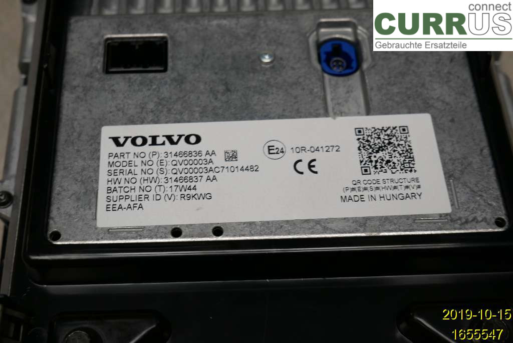 VOLVO XC60  18- Monitor 36010560 B4204T35