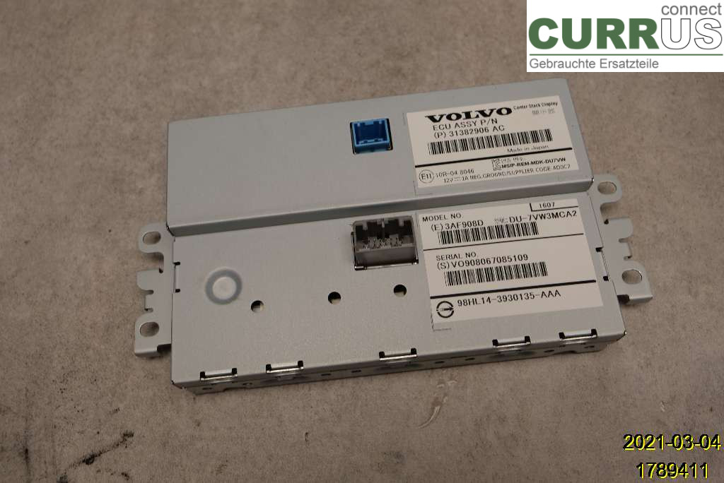 VOLVO V40  12-19 Monitor 36011464 D4204T8